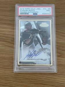 2018 Topss gold label PSA9鑑定品　Starling Marte スターリング・マルテ　トップス　直筆サイン　Auto 