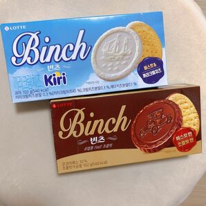 日本未発売 ロッテ Binch Kiri コラボ 韓国 お菓子　キリ　クリームチーズ　チョコレート　クッキー　お土産　人気