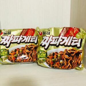  大人気 農心 チャパゲッティ 袋麺 韓国ラーメン 韓国麺　 ジャージャー麺　韓　2袋