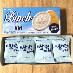 大人気 希少 日本未発売　韓国 Kiri クリームチーズ チャルトックパイ 餅パイ チョコパイ Binch ビンツ チョコ　