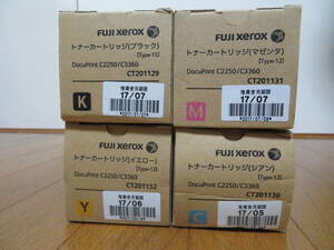 ゼロックス　訳あり　期限切れ　徳用　 純正未使用品　トナーCT201129/30/31/32　BK/C/M/Y　4色セット　DocuPrint C2260/3360