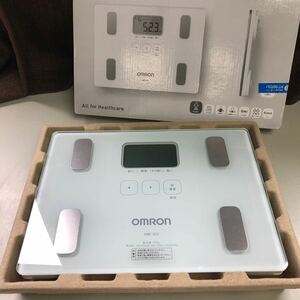  Omron OMRON weight body composition meter scales Karada Scan 212kalada scan white HBF-212 operation verification ending used W-0531-03