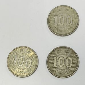 6301-6337 古銭 100円銀貨 稲穂 3枚 東京オリンピック 4枚 合計7枚の画像5