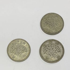 6301-6337 古銭 100円銀貨 稲穂 3枚 東京オリンピック 4枚 合計7枚の画像2