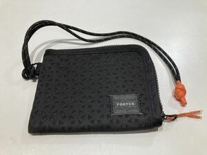 4890 ポーター ヘキサリア ウォレット 財布 L字ラウンドファスナー キッズ 吉田カバン PORTER HEXARIA 軽量 ブラック