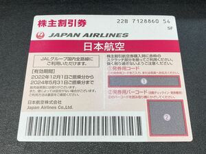 JAL 株主割引券 日本航空 1枚 期限2024年5月31日