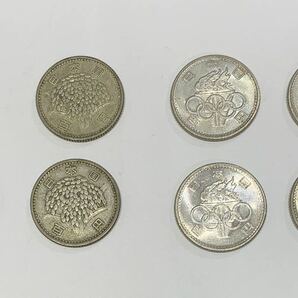 6301-6337 古銭 100円銀貨 稲穂 3枚 東京オリンピック 4枚 合計7枚の画像1