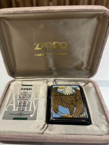 6580-11 ZIPPO オイルライター Barrett Smithe Collection 鷲 ヴィンテージ ジッポー 喫煙具　※フリント回転確認　ケースあり