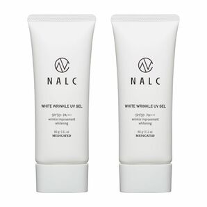 ナルク NALC ホワイトリンクルUVジェル 日焼け止め SPF50+ PA++++ 60g×2