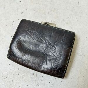 ビビアン　ウェストウッド　Vivian Westwood 二つ折り財布 レザー チャコール　茶系　ミニ財布 財布 G194