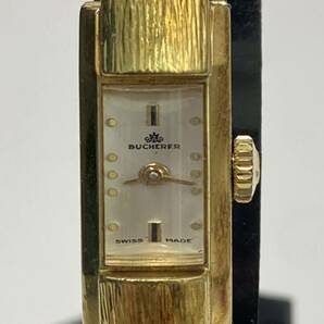 #13251 Bucherer ブッフェラー バングルウォッチ レディース 腕時計 動作未確認の画像1