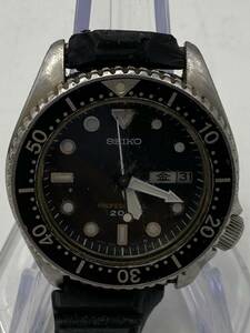 #3942fe6e SEIKO セイコー 7C43-6010 ダイバー プロフェッショナル Professional 200m クォーツ 腕時計 フェイスのみ 不動 動作未確認