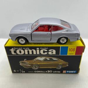 トミカ 黒箱108-1 トヨタカローラ30レビン 日本製