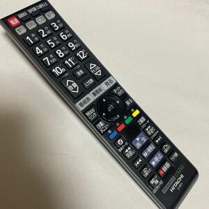 L8196 返品可　動作品　清掃済み　HITACHI Wooo テレビリモコン C-RT1