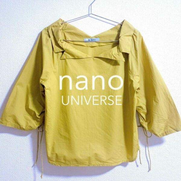 nano universe ナノユニバース　トップス　シャツ　ブラウス　イエロー　オフショル　レディース