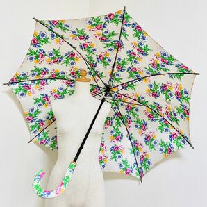 KENZO ケンゾー　個性的　カラフル　フラワー　花柄　長傘　雨傘　傘　かさ