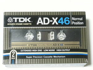 TDK ティーディーケー AD-X 46分 2本パック ノーマルポジション カセットテープ ACOUSTIC DYNAMIC CASSETTE