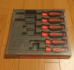  Snap-on driver set red 6ps.@SGDX60BR plus minus soft grip Snap-on snapon