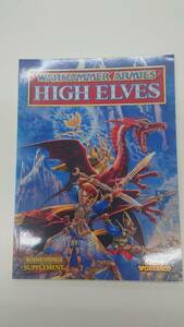 G-1 [ unused ]WARHAMMER ARMIES HIGH ELVES War Hammer Army z book explanation book@ English version rare article 