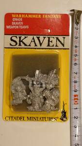 H-10 メタルフィギュア SKAVEN スケイヴン WARHAMMER FANTASY 074406 SKAVEN WEAPON TEAMS