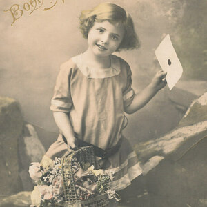 子供(22)Z59◆少女 アンティークポストカード フランス ドイツ ベルギー イタリア イギリス ビンテージ 外国絵葉書
