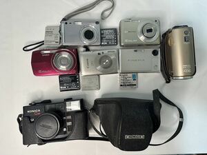 SONY FUJIFILM CASIO Canon OLYMPUS Nikon フィルムカメラ Panasonic デジタルカメラ カメラ まとめ　大量　セット　カメラケース KONICA