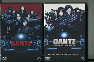 「GANTZ ガンツ＋GANTZ PERFECT ANSWER」2本セット DVD レンタル落ち/二宮和也/松山ケンイチ/a1296