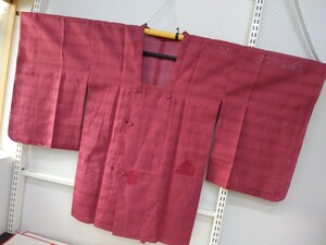 YA5317　和装　レトロ　紗　夏道行コート　コート　絹　身丈→約84㎝/裄→約62㎝　リメイク素材
