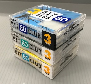 J6827[ unopened ]MD disk 3 pack set MD-BC80AP×3S TDK[MD][BITCLUB]
