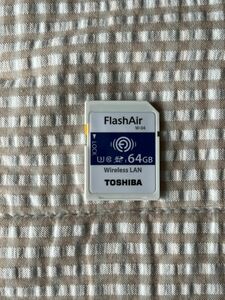 Flash Air W-04 Wireless LAN機能付きSDXCカード 東芝製　64GB