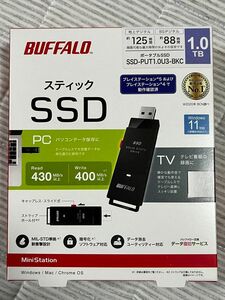 BUFFALO バッファロー SSDドライブ SSD-PUT1.0U3-BKC