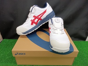  unused goods Asics asics safety shoes wing jobCP306 BOA white × Classic red 23.5cm