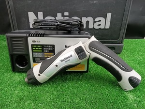 中古品 ナショナル National 3.6V 1.5Ah 充電 ドリルドライバー EZ7410 バッテリー1個 充電器付