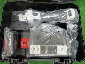 未使用品 Panasonic パナソニック 18V 3.0Ah 100mm 充電ディスクグラインダー100 グレー EZ46A1PN2G-H バッテリー2個 充電器付 【1】