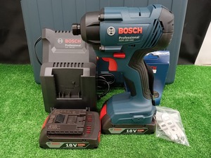 未使用品 BOSCH ボッシュ 18V コードレス インパクトドライバー GDR18V-160 バッテリー3個 充電器付