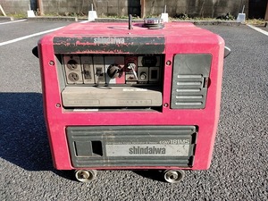 【埼玉県蓮田市◆引取限定】中古品 新ダイワ shindaiwa エンジン溶接機 兼発電機 180A 溶接棒2.0～4.0mm 範囲DC50～180 EGW181MS