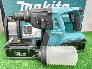 中古品 makita マキタ 36V 2.6Ah 26mm 充電式 ハンマドリル HR262DRDX バッテリー2個 充電器付