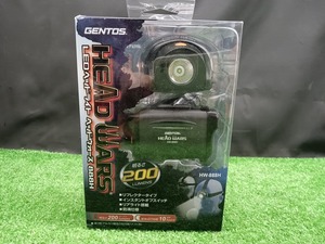 未使用品 ジェントス GENTOS LEDヘッドライト ヘッドウォーズ 200ルーメン HW-888H 【1】