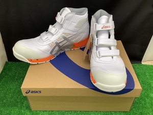 未使用品 アシックス asics 安全靴 ウィンジョブ CP308AC ホワイト×ピュアシルバー 30cm 【2】