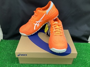 未使用品 アシックス asics 安全靴 ウィンジョブ CP121 ショッキングオレンジ×ホワイト 26.5cm 限定色 【2】