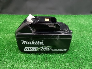 中古品 マキタ makita 18V 6.0Ah リチウムイオンバッテリー BL1860B 雪マークあり 【1】