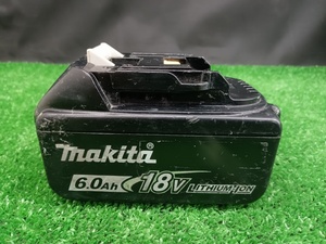 中古品 マキタ makita 18V 6.0Ah リチウムイオンバッテリー BL1860B 雪マークあり 【3】