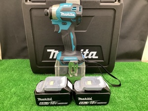 未使用品 makita マキタ 18V 6.0Ah 充電式 インパクトドライバ TD173DX 本体+バッテリー+ケース