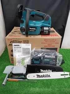 未使用品 makita マキタ 40Vmax 2.5Ah 250mm 充電式 チェンソー MUC002GRDX バッテリー2個 充電器付