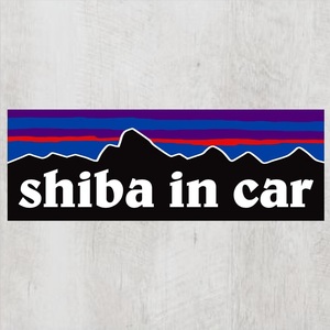 P【シバ イン カー/shiba in car】マグネットステッカー