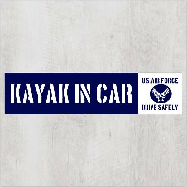 KAYAK IN CAR/カヤックインカーマグネットステッカー(A.F横長タイプ)