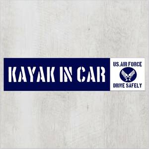 KAYAK IN CAR/カヤックインカーマグネットステッカー(A.F横長タイプ)