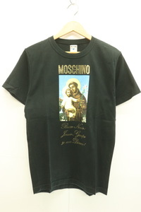 【中古】 MOSCHINO メンズTシャツ - プリント Tシャツ MOSCHINO - 黒 ブラック プリント