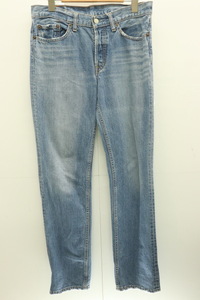 【中古】 LEVIS メンズデニムパンツ W31×L31 501 デニムパンツ LEVIS W31×L31 インディゴブルー 藍 ダメージ加工