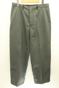 【中古】 NULABEL メンズスラックスパンツ L double knee trousers NULABEL CM1Y0K42 L グレー 灰 無地